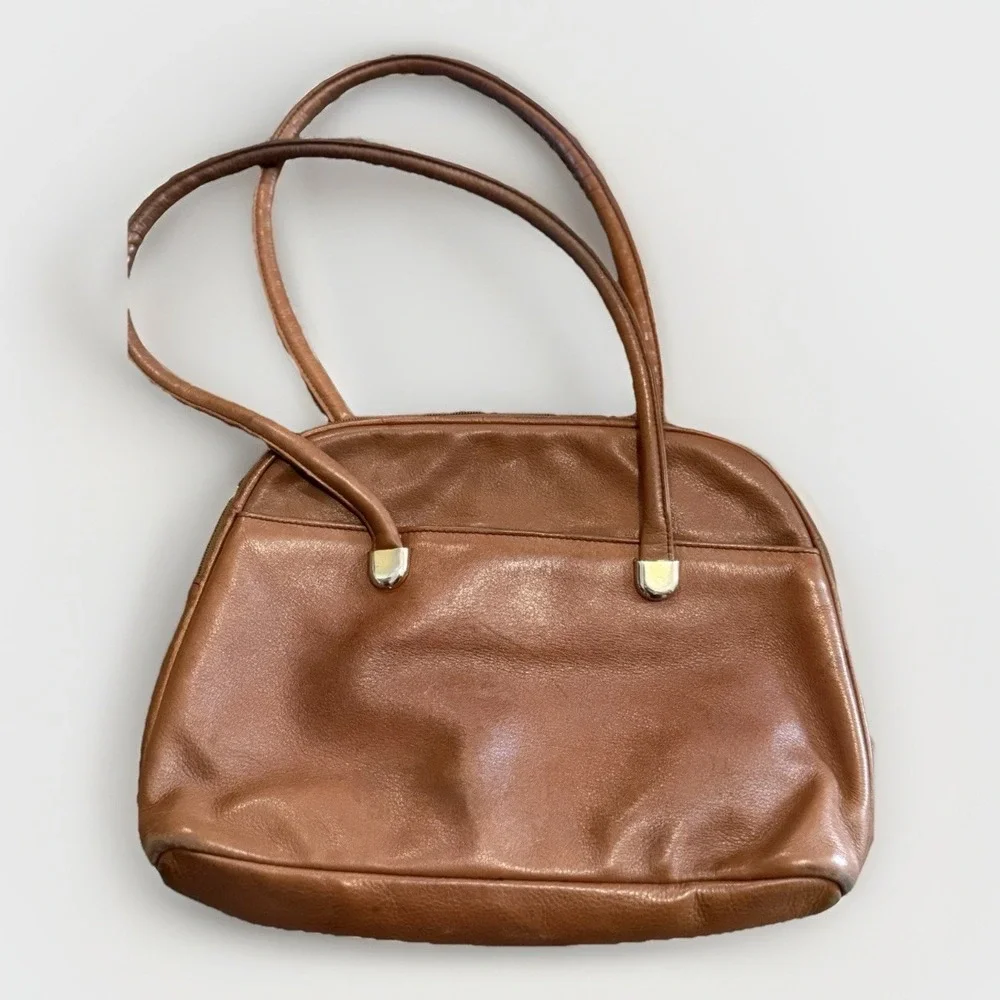 Jacqueline Ferrar Brown Leather Shoulder Bag